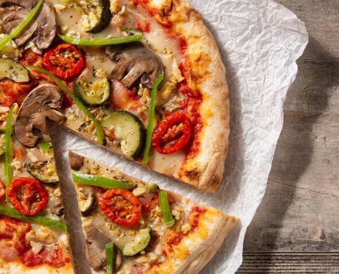 pizza de calabacín