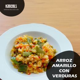 Receta de arroz amarillo con verduras