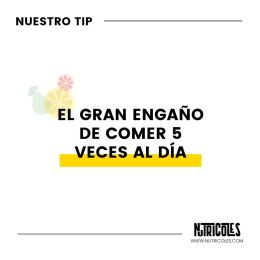 El gran engaño: comer 5 veces al día