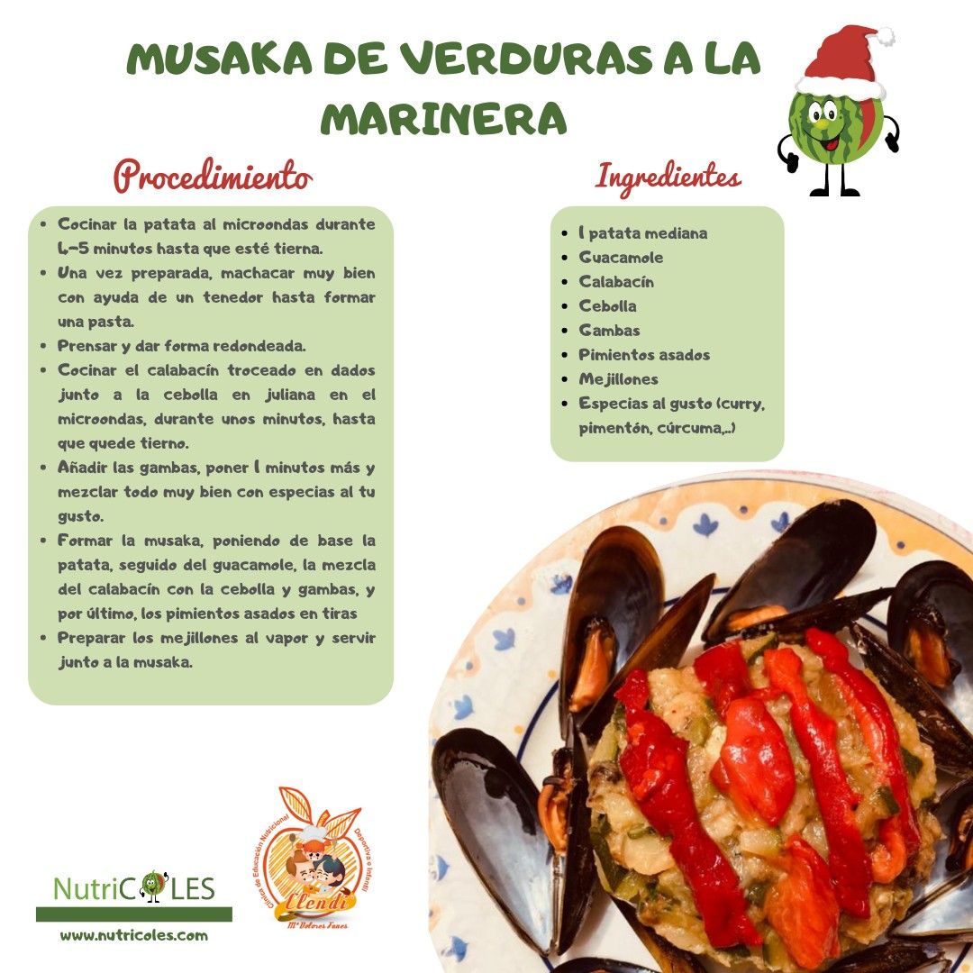 Musaka de verduras a la marinera
