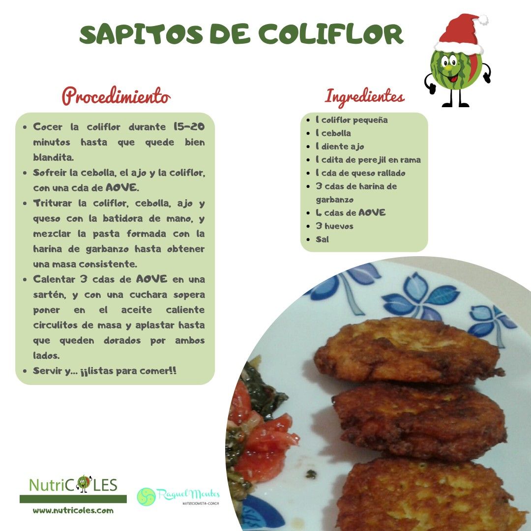 Sapitos de coliflor