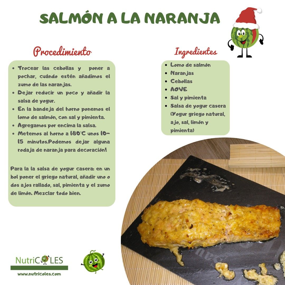Receta de salmón a la naranja