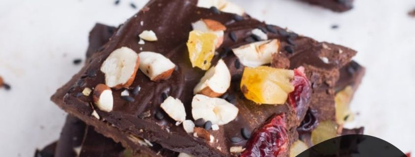 Turrón de frutos secos y fruta deshidratada