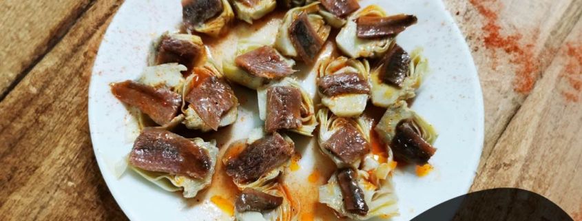 Alcachofas con anchoas