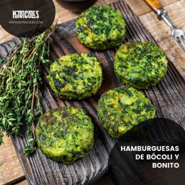 hamburguesas de brócoli y bonito
