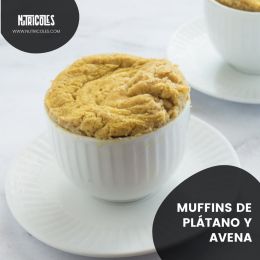 Muffins de plátano y avena