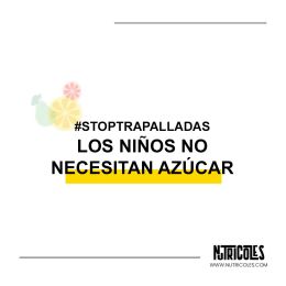 Los niños NO necesitan azúcar