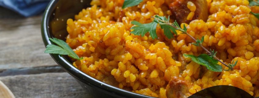 Arroz con tofu y verduras