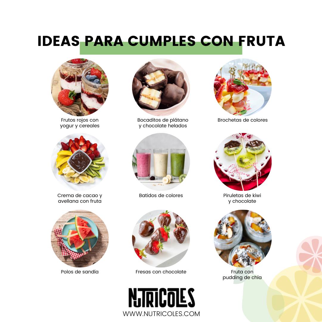 ideas para cumpleaños con fruta