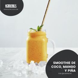 smoothie de coco mango pina