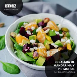 Ensalada de mandarina y pistachos