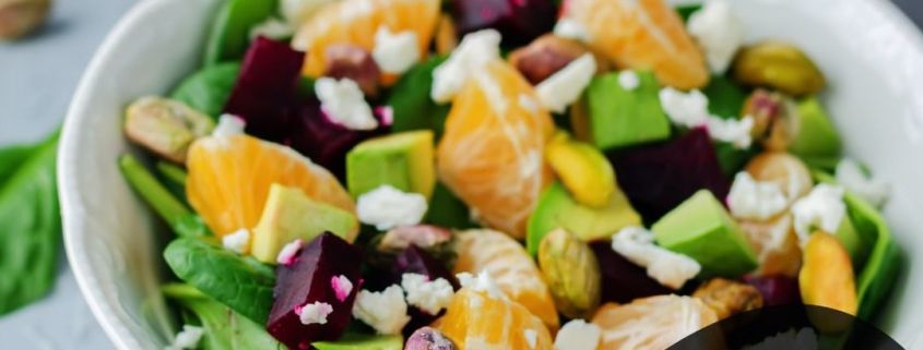 Ensalada de mandarina y pistachos