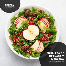 Ensalada de granada y manzanas