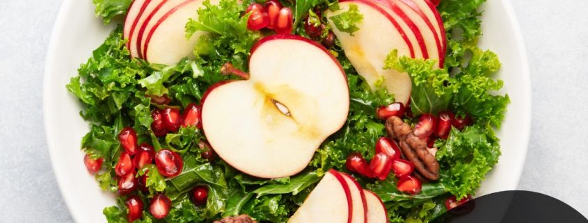Ensalada de granada y manzanas