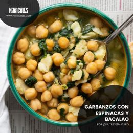 garbanzos con espinacas y bacalao