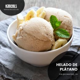 Helado de plátano